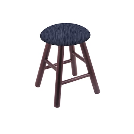 Holland Bar Stool Co Oak Vanity Stool, Dark Cherry Finish, Graph Tidal Seat RC18OSDC014